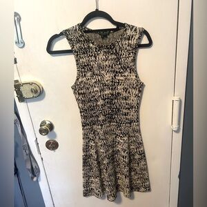 Theory Blqck and White Dress